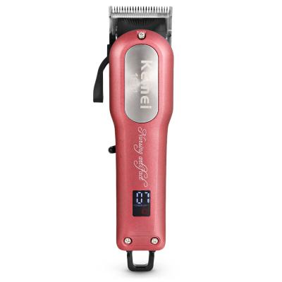 China Professional hotel kemei KM-1031 hair trimmer design for salon rechargeable electric hair trimmer powerful beard razor for sale