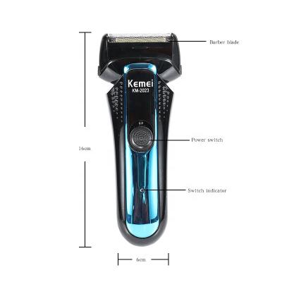 China Kemei-2023 2 Blade Twin Head Reciprocating Razor for sale