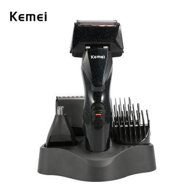 China Rechargeable Multifunctional Kemei-5890 Blade Beard Shaver Men Electric Razor Razor Face Care Machine Male Twin Nose Trimmer Shaving Machine for sale