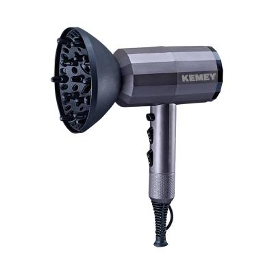 China KEMEY KM-5814 Strong Wind Ion Heater and Negative Ion Quick-Drying Two-in-One Household 3500W High Power Hair Dryer for sale