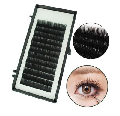 China Private Label Eyelash Extension Korea PBT Fiber Natural Soft Silk Mink False Eyelashes Individual Lashes Extension for sale