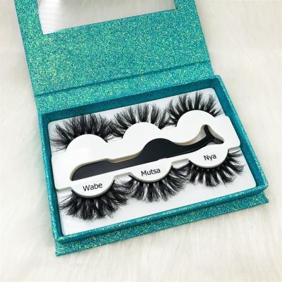 China Customized Fluffy Lashes Boxes 100% Real Siberian Mink Lashes Private Label 3D Mink Eyelashes for sale