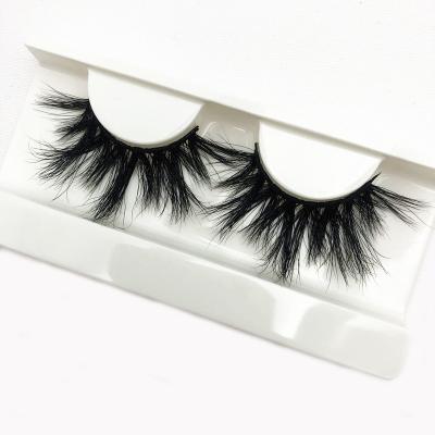 China Wholesale Soft Dramatic Strip Styles Long Mink Lashes 25mm 3D Mink Lashes Vendor for sale