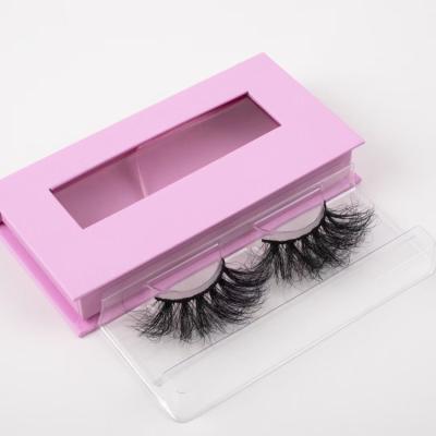 China 25mm Wholesale Dramatic Fluffy Mink Lashes Private Label 3D Mink Eyelash Customized Eyelash Box for sale