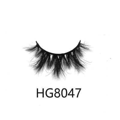 China Comfortable Wear Strip Full Lashes Wholesale Mink Lashes3d Vendor HG8047 20MM Mink Lashes for sale