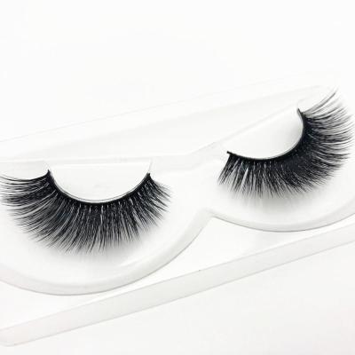 China Vegan Wholesale 3d Friendly Silk Person Lashes Premium Silk Eyelashes Private Label for sale