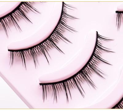 China Vegan Friendly False Eyelashes Short Natural Eyelashes 5 Pairs Many Natural Styles Eyelashes for sale