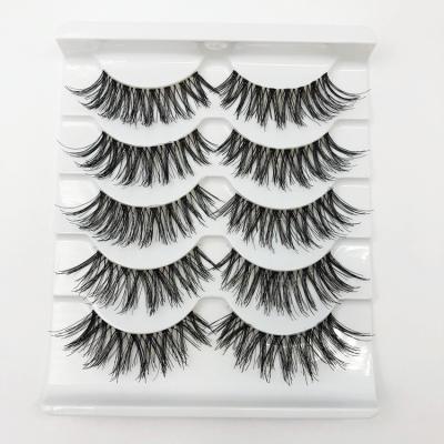 China Hot Selling Strip 3D Private Label Vegan Friendly Invisible False Mink Eyelashes Clear Lashes for sale