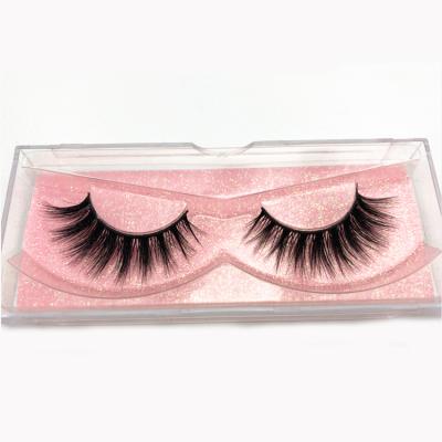 China Wholesale Custom Premium Natural Soft 3D False Mink Eyelashes With Eyelash Packaging Private Label for sale