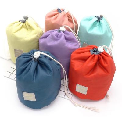 China Durable Portable Ladies Travel Wash Toiletry Pouch Folding Makeup Bag Drawstring Cosmetic Bag for sale