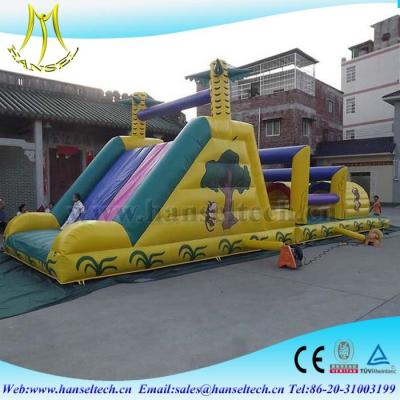 China Hansel unique playground equipment,obstacle sport game indoor and outdoor for sale