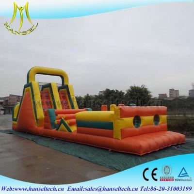 China Hansel recycled playground equipment,obstacle sport game indoor and outdoor for sale