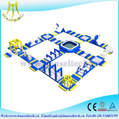 China Hansel attractive infltable pontoon swimming pool for water party for sale