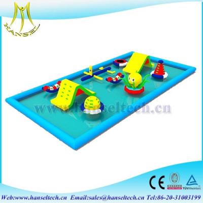 China Hansel terrfic swimming pool equipment inflatable for kids game for sale