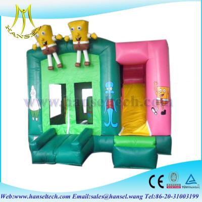 China Hansel new design spongebob inflatable bounce house for rental for sale