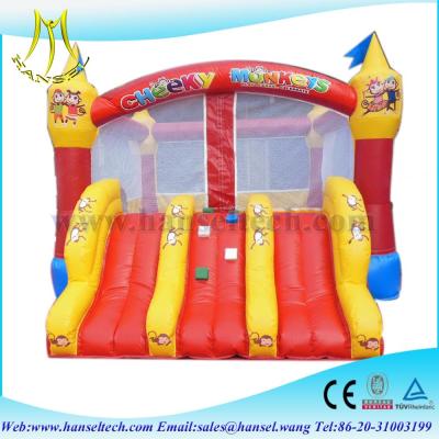 China Hansel fantastic monkey intex inflatable slide in backyard for sale