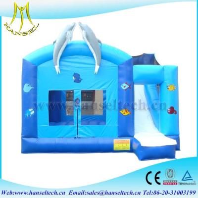 China Hansel customer design dolpin bouncy castle air pumps for children for sale