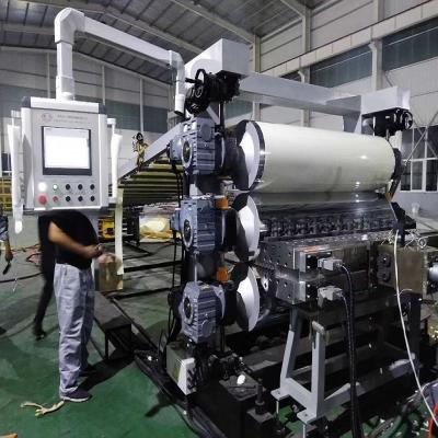 China Full Intermeshing Engagement System Automatic PP PE ABS Sheet/Board Production Line for sale