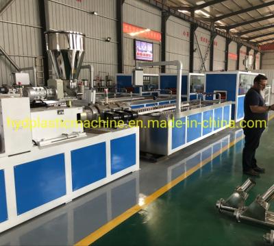 China SJSZ 51/105 WPC-Wandplattenmaschine 300 mm PVC-Schaumplatten-Extrusionslinie zu verkaufen