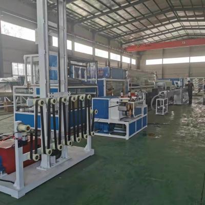 China Tech Fiber Reinforced Geostrap Band Extrusion Production Line with 30-100 kN Strength for sale