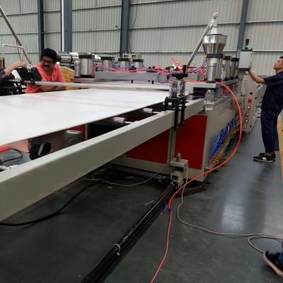 China 80/156 Screw Size Foam Board Production Line with Deep Screw Screw Channel Structure Automatic for sale