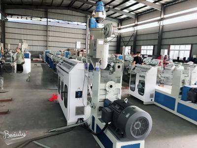 China Single-Screw HDPE Plastic Gas and Water PP PVC Pipe Extruding Production Machine for Pipes for sale