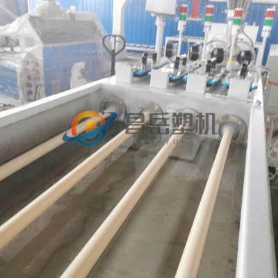 China Customized Dual PVC CPVC UPVC Electricity Cable Conduit Pipe Extrusion Line 65/132 for sale