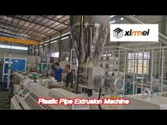 2 cavity pvc pipe extruder machine with various tube diameters and wall thickness