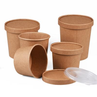 China ODM/OEM Eco-Friendly Contenedores Para Comida Round White Biodegradable Eco Friendly Take Out Quick Edible Fraft Packaging Maker for sale