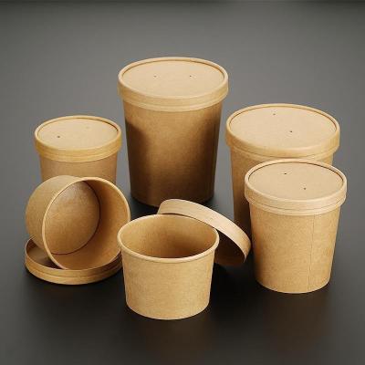 China ODM/OEM Eco-Friendly Envases Desechables Round White Biodegradable Eco-Friendly Salad Quick Release Soup Cup Edible Paper Bowl for sale