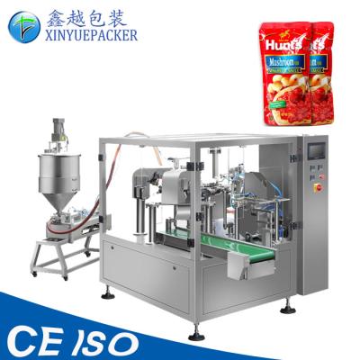 China Automatic Liquid Pouch Packing Machine , Ketchup Packaging Machine Compact Design for sale