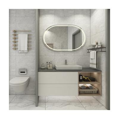 China Modern mdf bathroom vanity with mirror cabinet bathroom mirror wash basin cabinet bathroom for sale