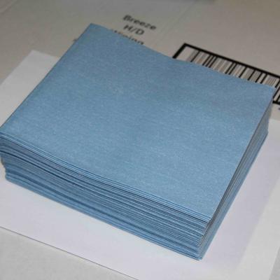 China Plain Popular Fabric Embossed Wood Pulp Kimberley Blue Nonwoven Style for sale