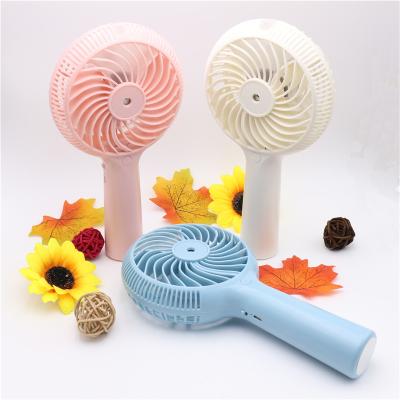 China Car Air Conditioning 1200mah Mini Water Mist USB Rechargeable Handheld Portable Spray Outdoor Desktop Fan for sale