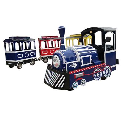 China Outdoor high quality metal trackless train/road trackless train small/electric train for sale