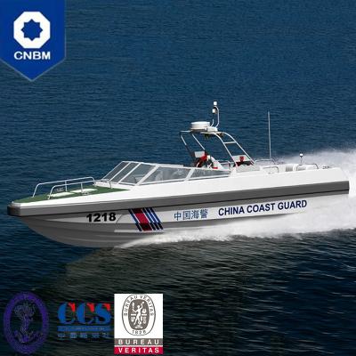 China Prominent Vessel/Work Barge/Speedboat/Pilot Boat 42ft 67 Knots Fiberglass Coast Guard Patrol Cruiser Cuddy Cabin Super Speed ​​Boat For Sale for sale