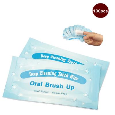 China Clean Teeth Wholesale Dental Oral Care Deep Teeth Cleaning Brush Ups Finger Paper for sale