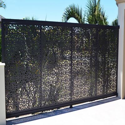 China Beautiful Easily Assembled Privacy Garden Metal Fence for sale