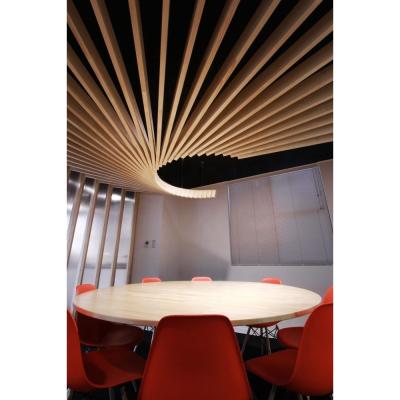 China Perforated Ceilings Aluminum Timber Strip Ceiling For Ceiling Decoration for sale