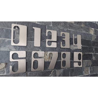 China Buildings Factory Wholesale Price Letter Stainless Steel Letters And Numbers Sign For House Door Numbers for sale