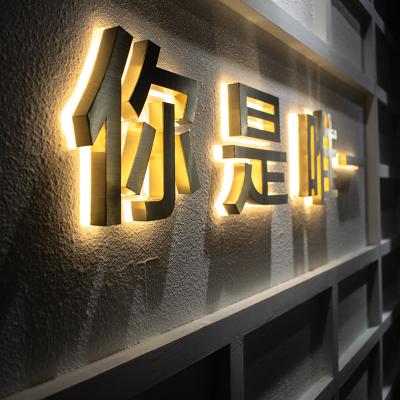 China Best Selling Latest Design Stainless Steel Outdoor Sign Waterproof Acrylic Channel Backlit Letters for sale