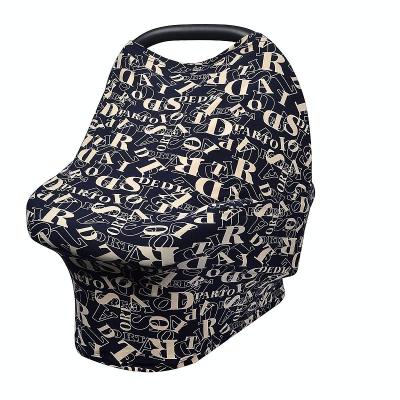 China 4-in-1 Carseat Canopy Care Blanket Breathable Colorful Stretchy Baby Car Cover for sale