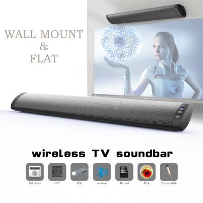 China 2.0CH Bluetooth oplaadbare soundbar HIFI draadloze soundbar anti-interferentie Te koop