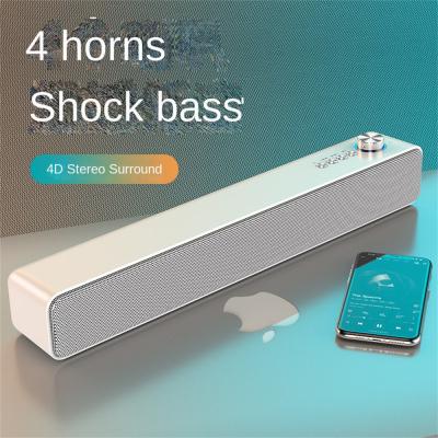 China Plastic Universal 2.0 Bluetooth Soundbar Speaker 4D Stereo Surround for sale