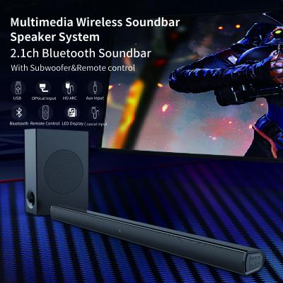 中国 サブウーファー付きテレビ Bluetooth サウンドバー 20Hz-200Hz リモートタッチコントロール 販売のため