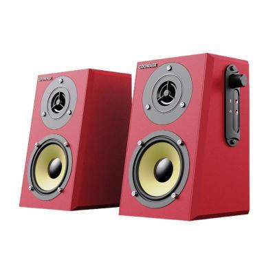 China 2.0 Stereo Active PC Monitor Altavoces para juegos con micrófono Conector de auriculares USB Alimentado con AUX Rojo en venta