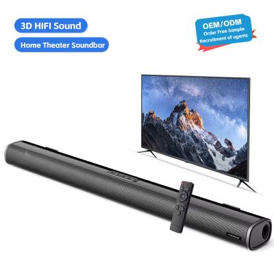 China Control remoto Bar de sonido de TV de 30W para ordenador portátil PC Teatro Portable altavoz inalámbrico para el hogar en venta