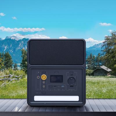 China Enchufe universal 800W Batería de litio Banco de energía solar para fiesta Karaoke Fuente de energía al aire libre en venta