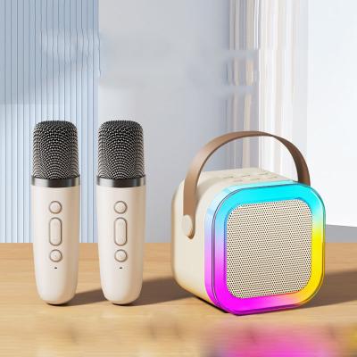 China Kids Birthday Gifts Portable Karaoke Machine with 2 Wireless Microphones and Wi-Fi Music for sale