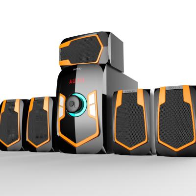 China Private Mould Ja Houten kast Hifi 5.1 luidspreker Home Theater System USB communicatie Te koop